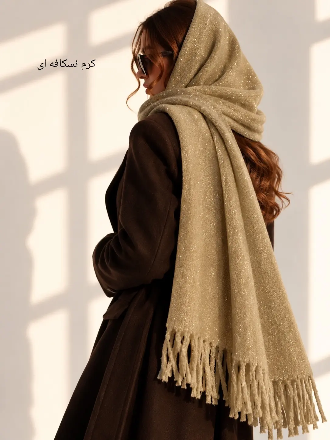 شال موهر پشمی رز